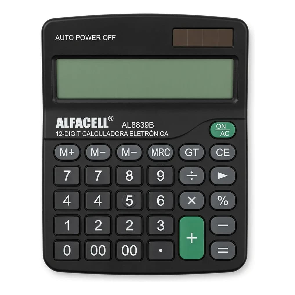 Calculadora Alfacell Al8839b 12 Dígitos Eletrônica