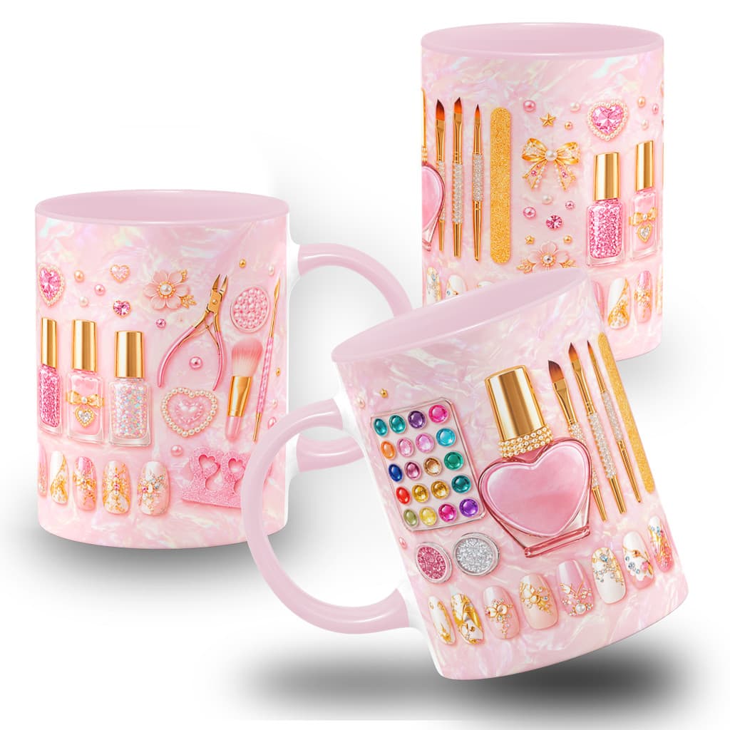 Caneca Manicure e Nail Designer | Caneca Personalizada; Com Nome