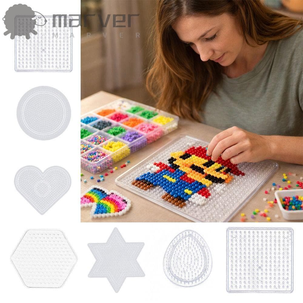 MARVER 5mm Placa De Feijão , Alta Qualidade Hama Contas Ferramenta Fusível Pegboards , Placas De Plástico Artesanais