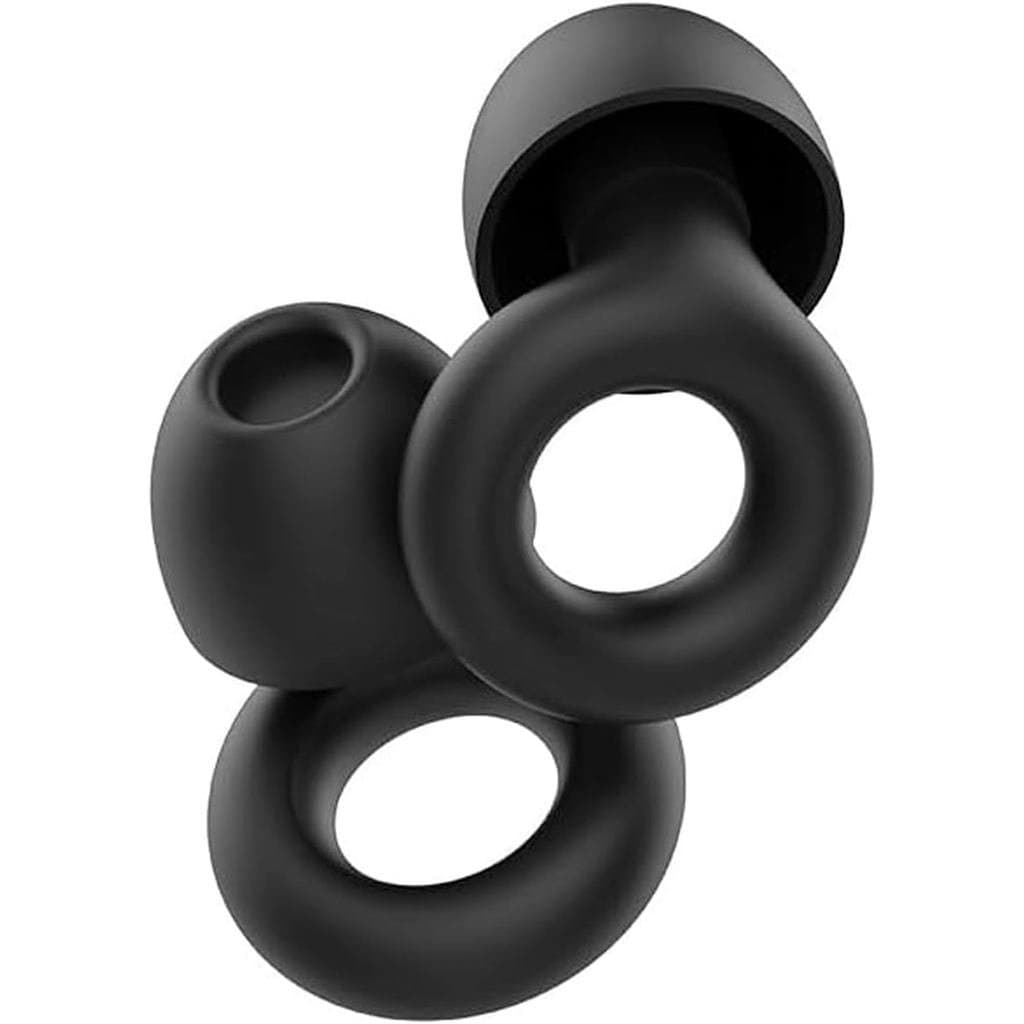 2 Protetores Auriculares Silenciosos, Pretos, com Alças para Dormir, Cancelamento de Ruído, Terapia de Sono, Protetores