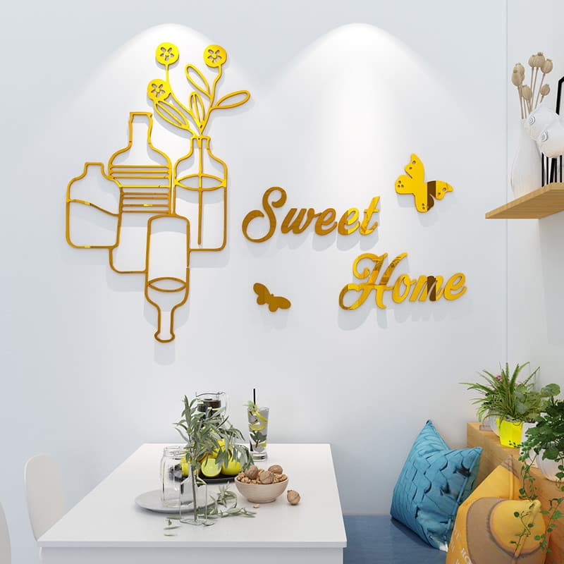Criativo nórdico ins estilo adesivos auto-adesivo sala de estar mesa de jantar sofá fundo decoração da parede restaurant