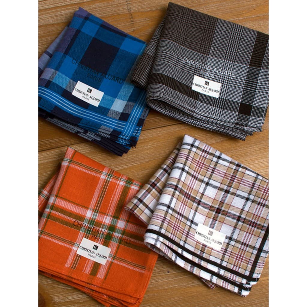 [Kupa] Lenço masculino de algodão puro CA da marca importada coreana Mr. Lenço de qualidade absorvente de suor masculino