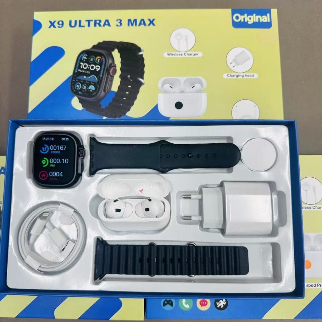 【Entrega local em 12 horas】Nova X9 7 Em 1 ultra-Fino 49mm Série 8 smartwatch Bluetooth Chamadas De Voz Carregament