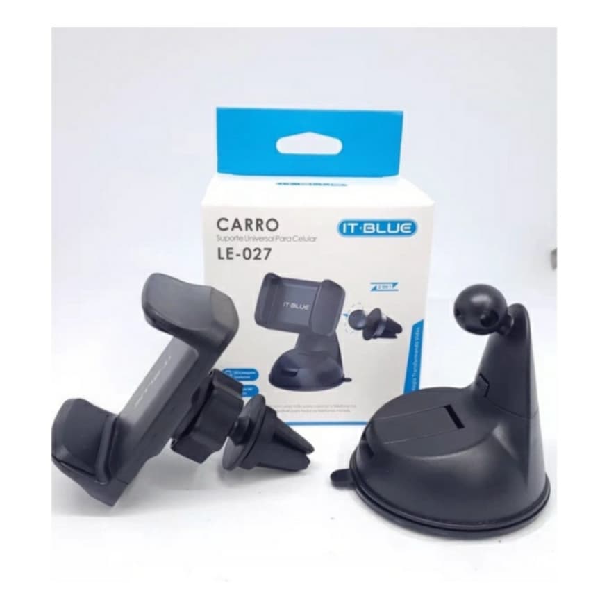 Para Celular 2 em 1 It-Blue LE-027 Suporte Universal Veicular Suporte 360 Graus De Telefone Giratório