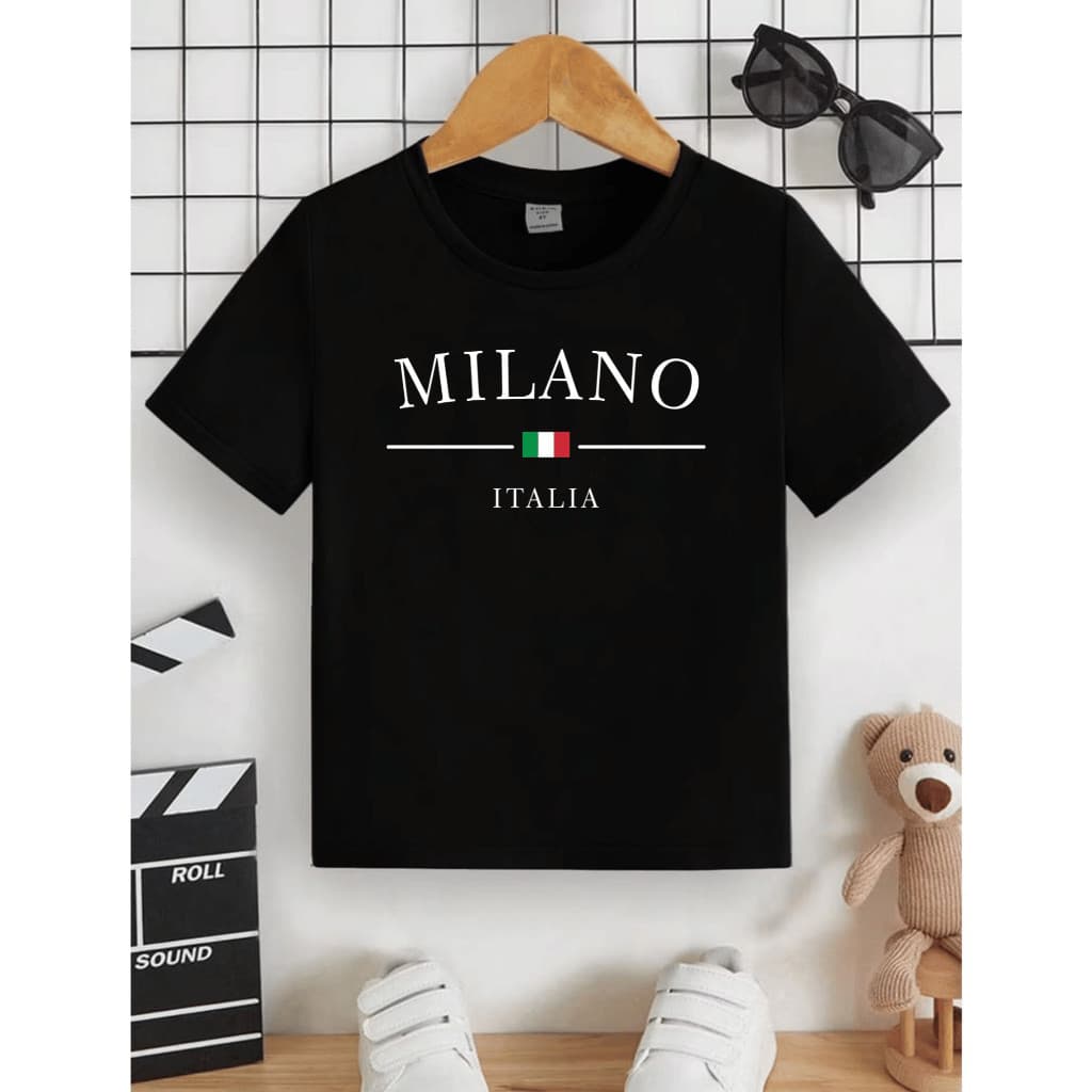 Camiseta INFANTIL Masculino Milano 100% Algodão Migueshop