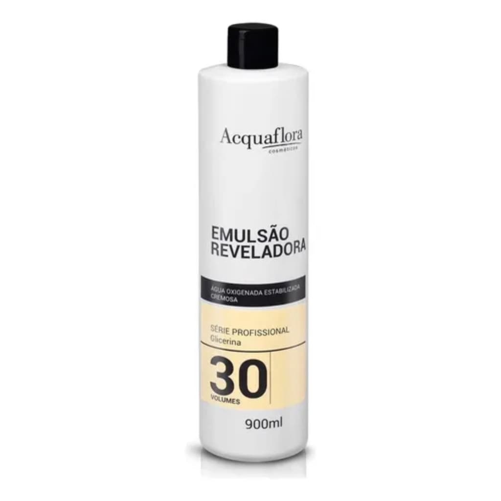 Água Oxigenada Acquaflora 30 Vol Emulsão Reveladora 900ml