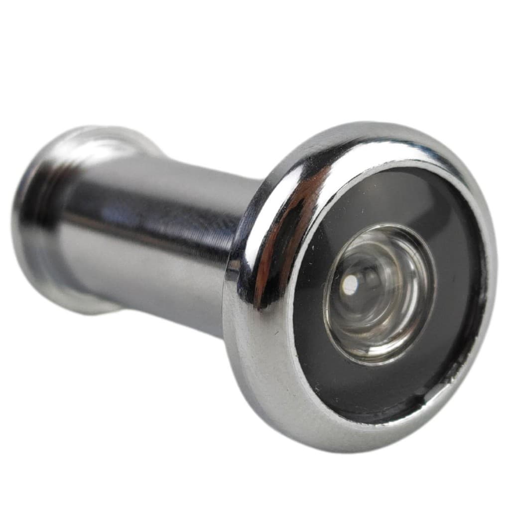 Olho Magico para Porta madeira metal cromado prateado