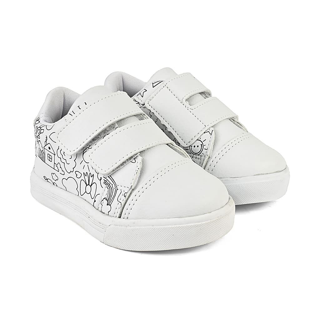 Tenis infantil casual menina menino moda colorir conforto