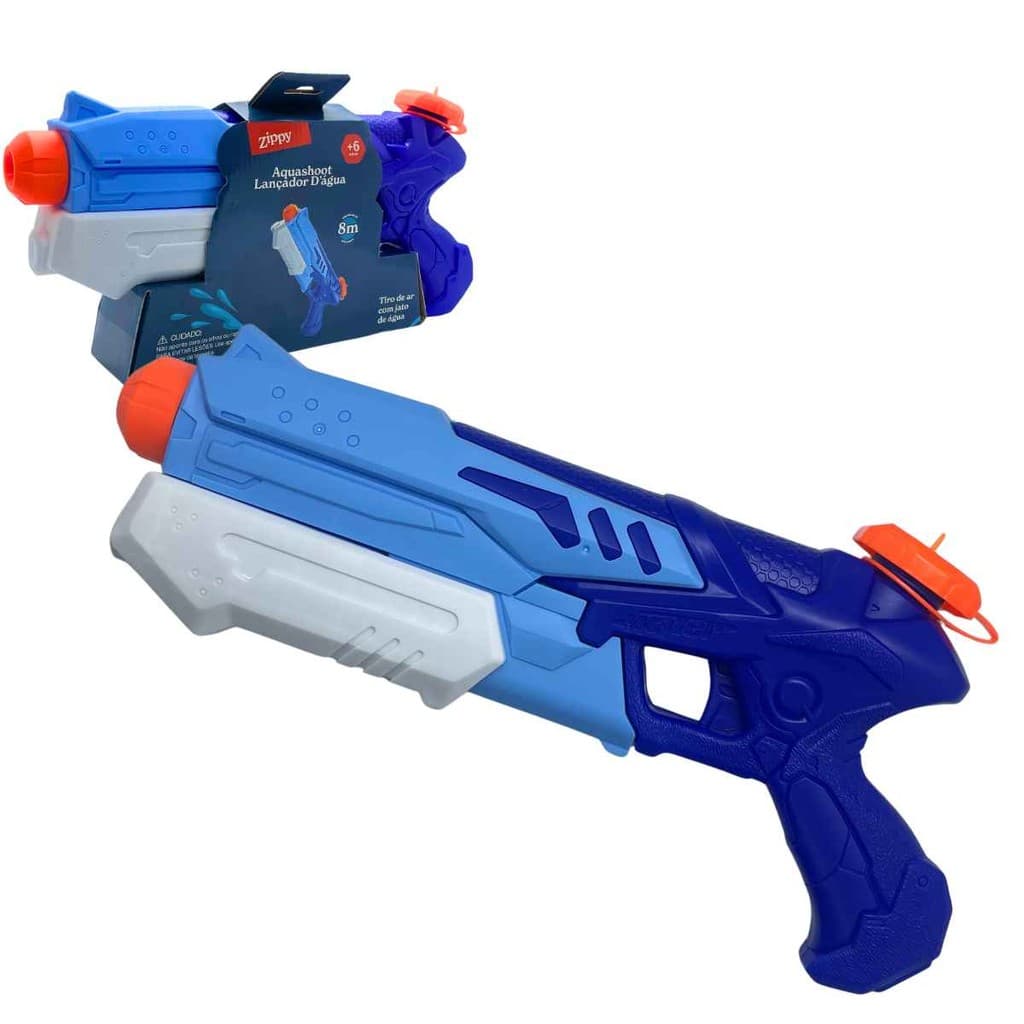 Lançador De Água Aqua Shoot 32cm Alcance 8 Metros Brinquedo Crianças +6 Anos - Zippy Toys