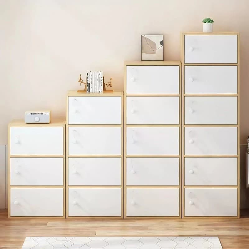 Organizador de gavetas de armário de madeira madeira , estante para livros, armário baixo, piso,  escritório doméstico
