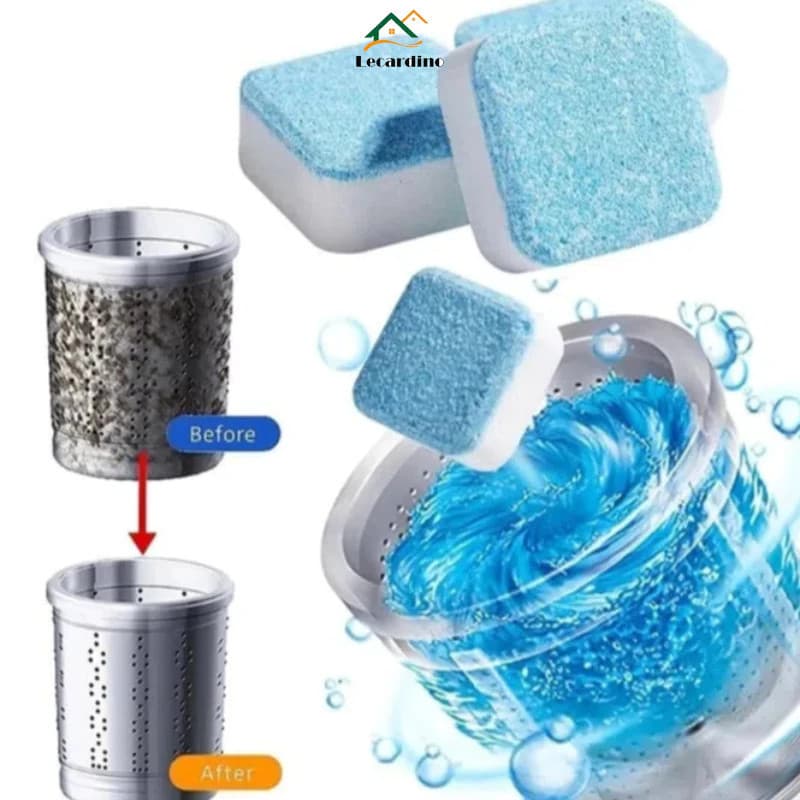 Kits Com 20 Pastilhas Anti-bacteriana Para Limpeza De máquinas De Lavar Roupas, Efervecentes