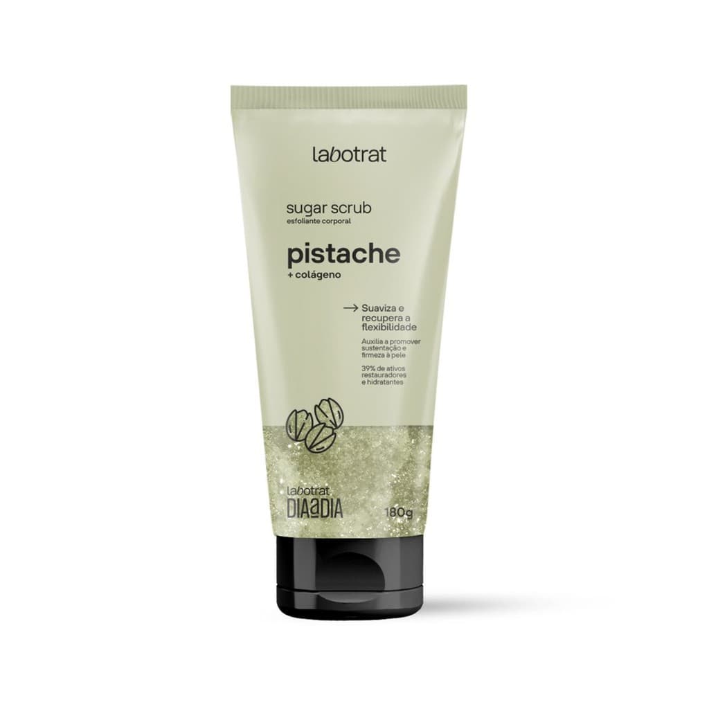 Esfoliante Corporal Labotrat Dia a Dia Sugar Scrub Pistache 180g – 39% Ativos + Elasticidade (Colágeno)