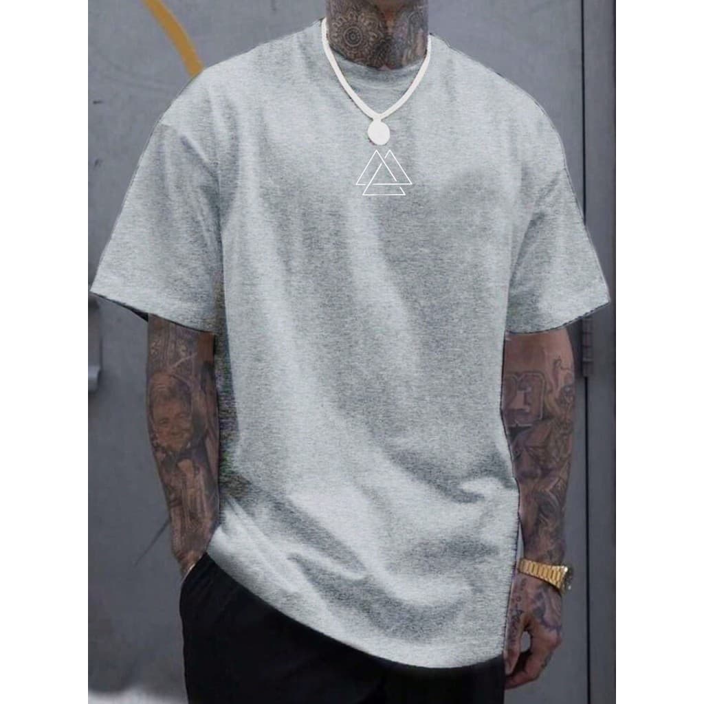 Camiseta Masculina Triangulo bco Camisa premium 100% algodão