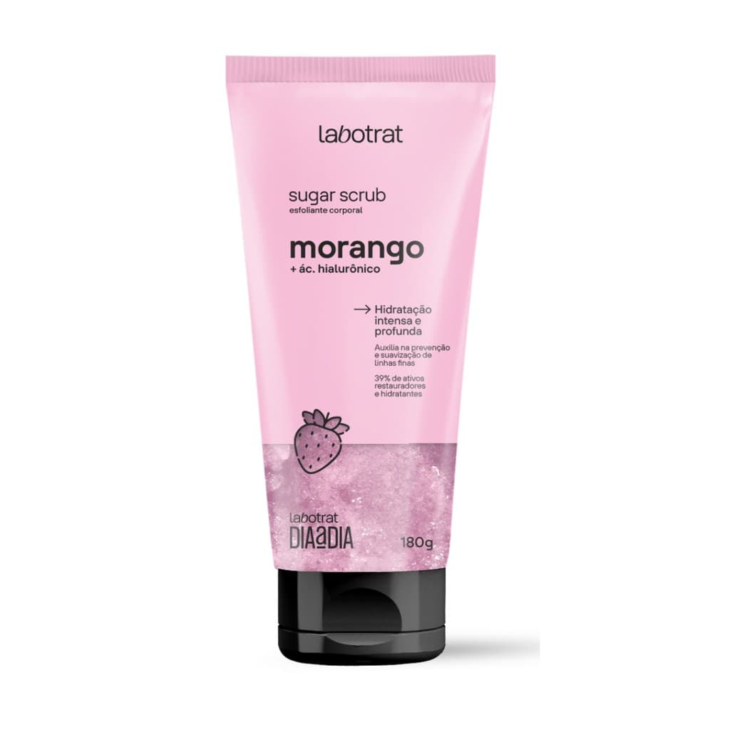 Esfoliante Sugar Scrub Morango Hidrata Corpo Labotrat 180g