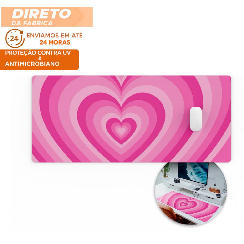 MousePad Grande Meninas Super Poderosas Neoprene Antiderrapante Emborrrachado Gamer 80x30 Mouse Pad Grande RGB