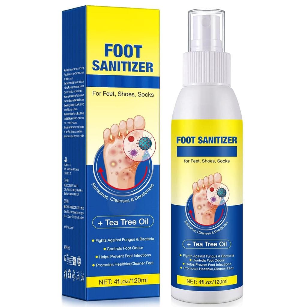 Spray para os Pés com Óleo de Tea Tree, Spray para os Pés Transparente, Mantém os Pés e os Sapatos Frescos, Spray de Óle