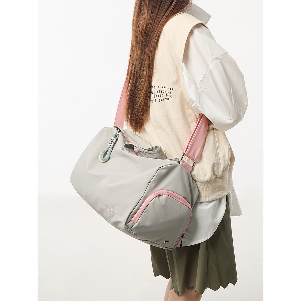 Bolsa bolsa transversal feminino Bolsa mensageiro esportiva feminina, grande capacidade, à prova d'água, bolsa de viagem