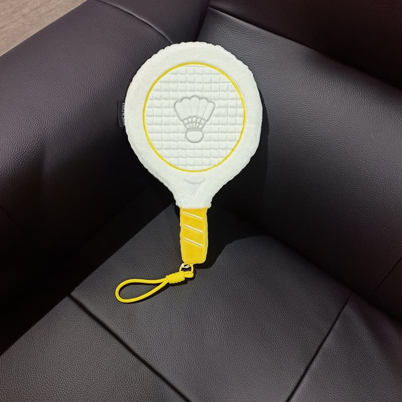 Bonito Badminton raquete de tênis pingente boneca de pelúcia chaveiro meninos meninas mochila ornamentos presentes casal