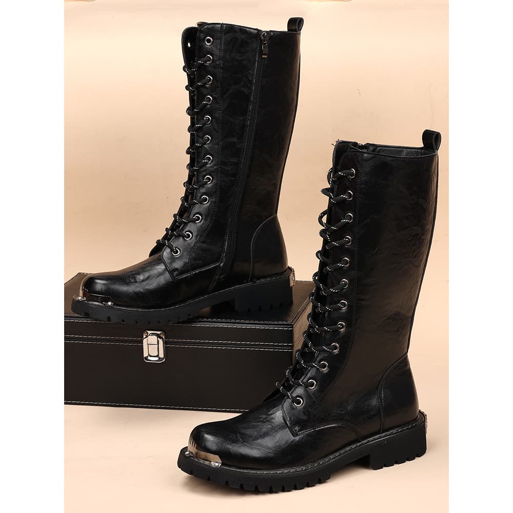 Botas masculinas de cano alto Martin botas de equitação equestre botas de Cowboy casuais botas de couro de desempenho de