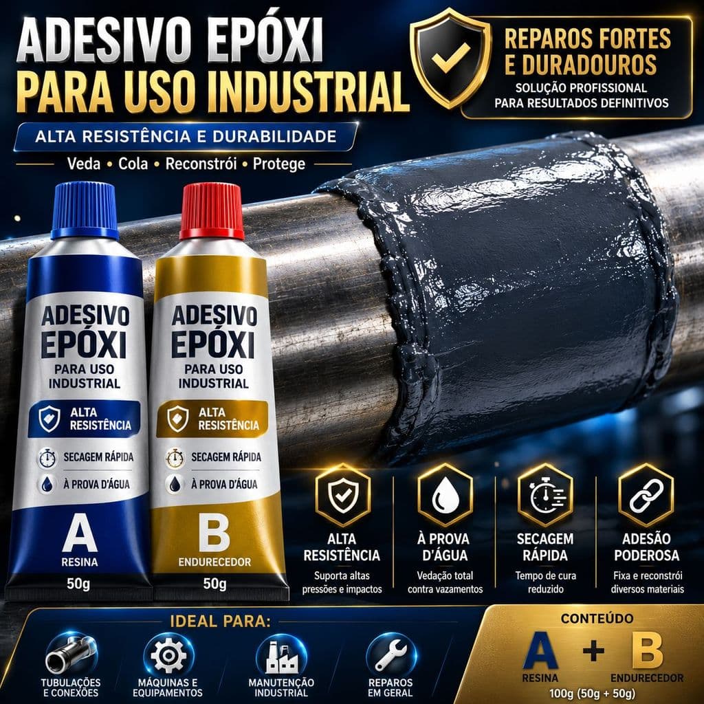 Cola De Reparo Industrial Soldagem A Frio Resistente Ao Calor
