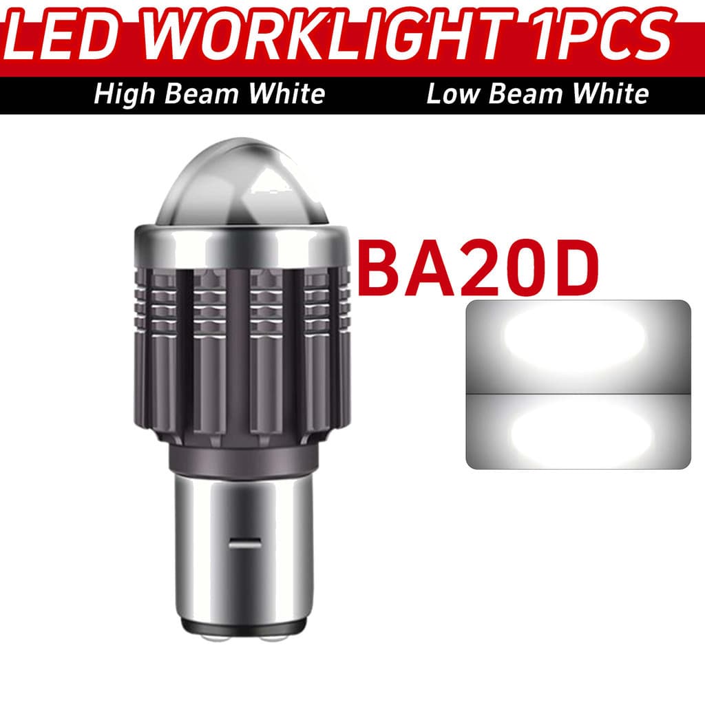 1 Peça Farol de Moto LED H4 H6 | Luz Alta e Baixa Intensidade 12V  | 3200K 6000K Luz de Neblina