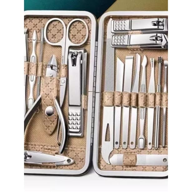 Conjunto completo de cortador de unhas, conjunto completo de cortador, caixa, alicate Diagonal, ferramenta de Pedicure,