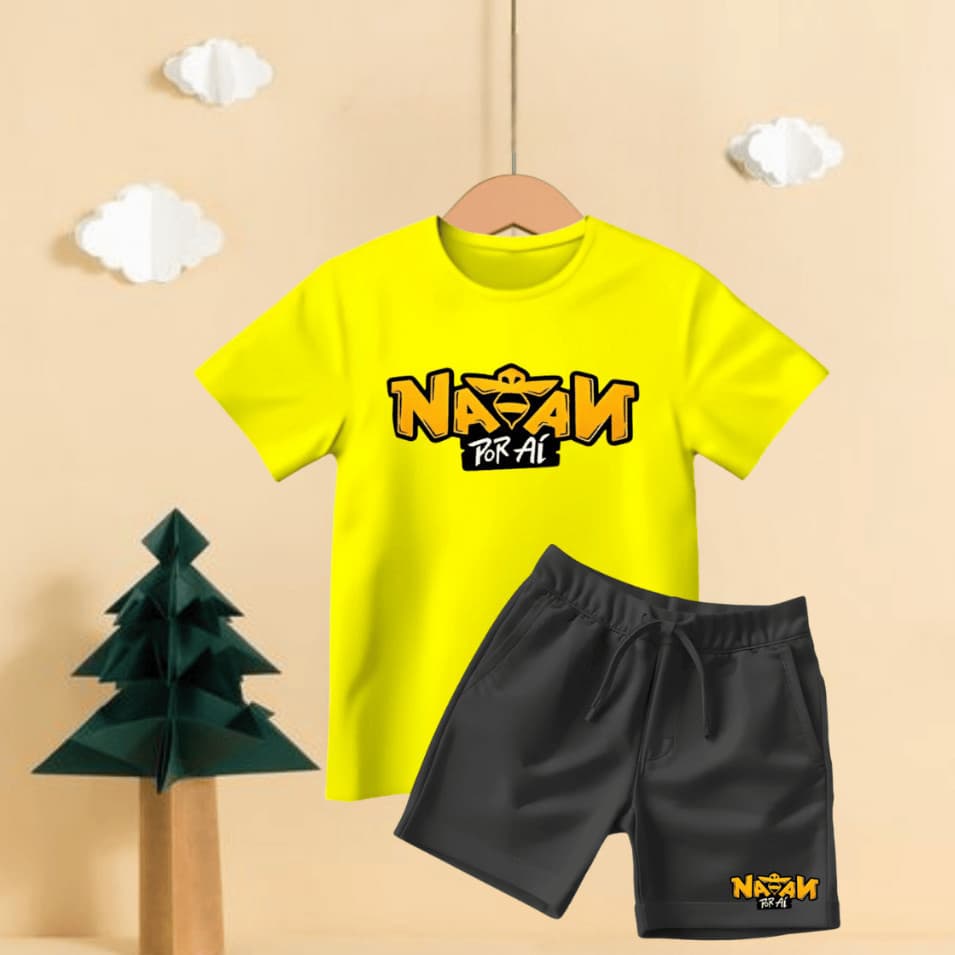 Lindo Kit Conjunto Infantil Juvenil  Natan Por Ai Youtuber Skate Camiseta e Short  Bermuda Moletom 100% Algodão Premium