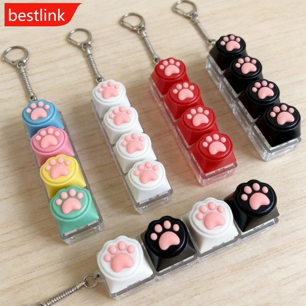 BESTLINK Silicone Gato Chaveiro Mochila Do Telefone Móvel Ornamento Pingente Acessório Desktop Ponta Dedo Imprensa Alívi
