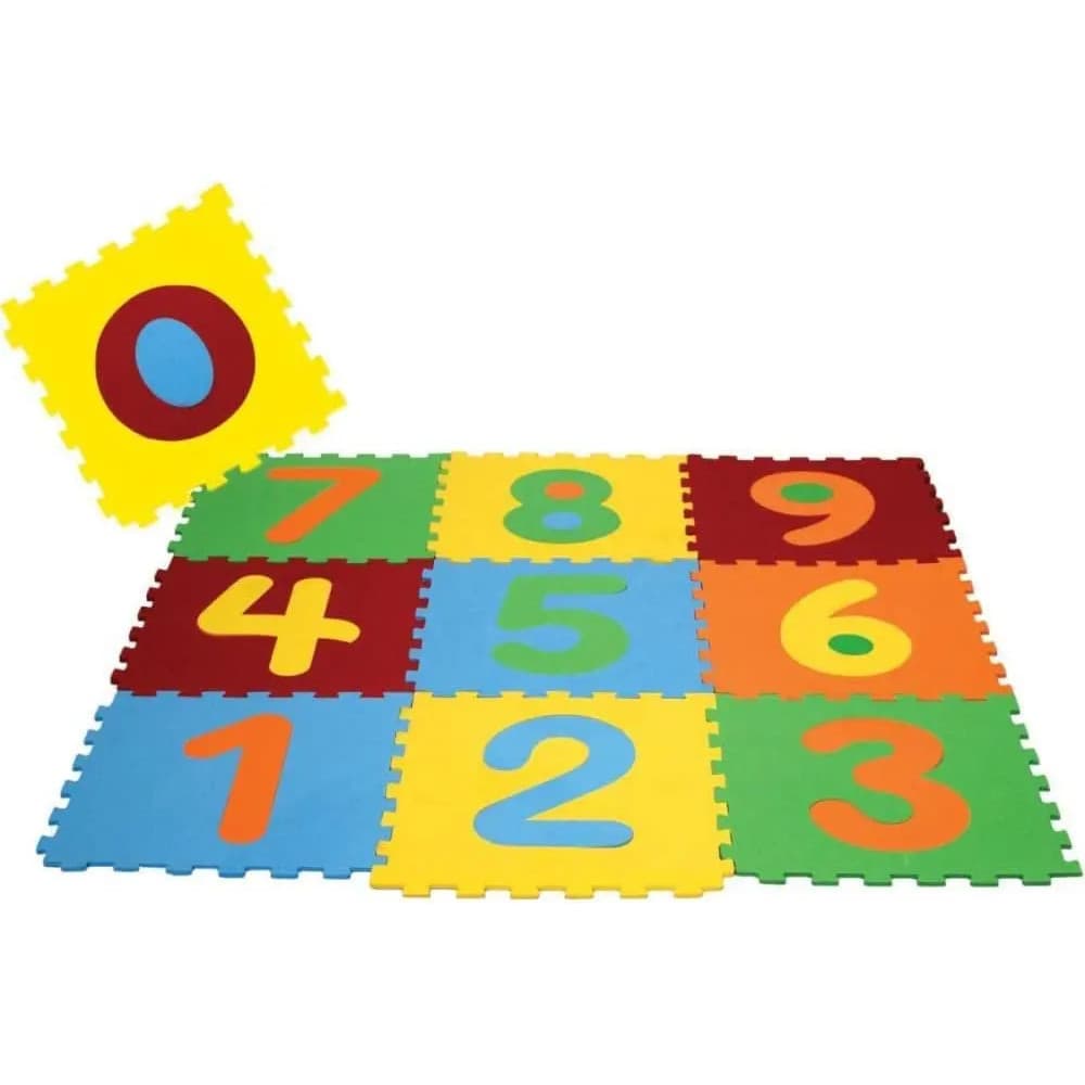 Tapete De Eva Numeros Colorido Infantil Ensinar Liso