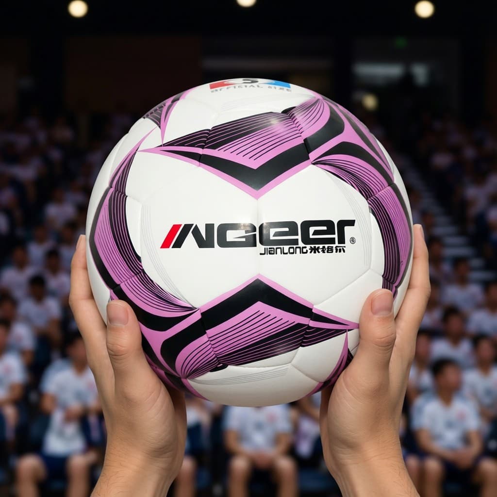 Migel MF1500 Futebol No. 5 alto elástico branco roxo rosa contraste cor costura espelho PU adulto competição treinamento