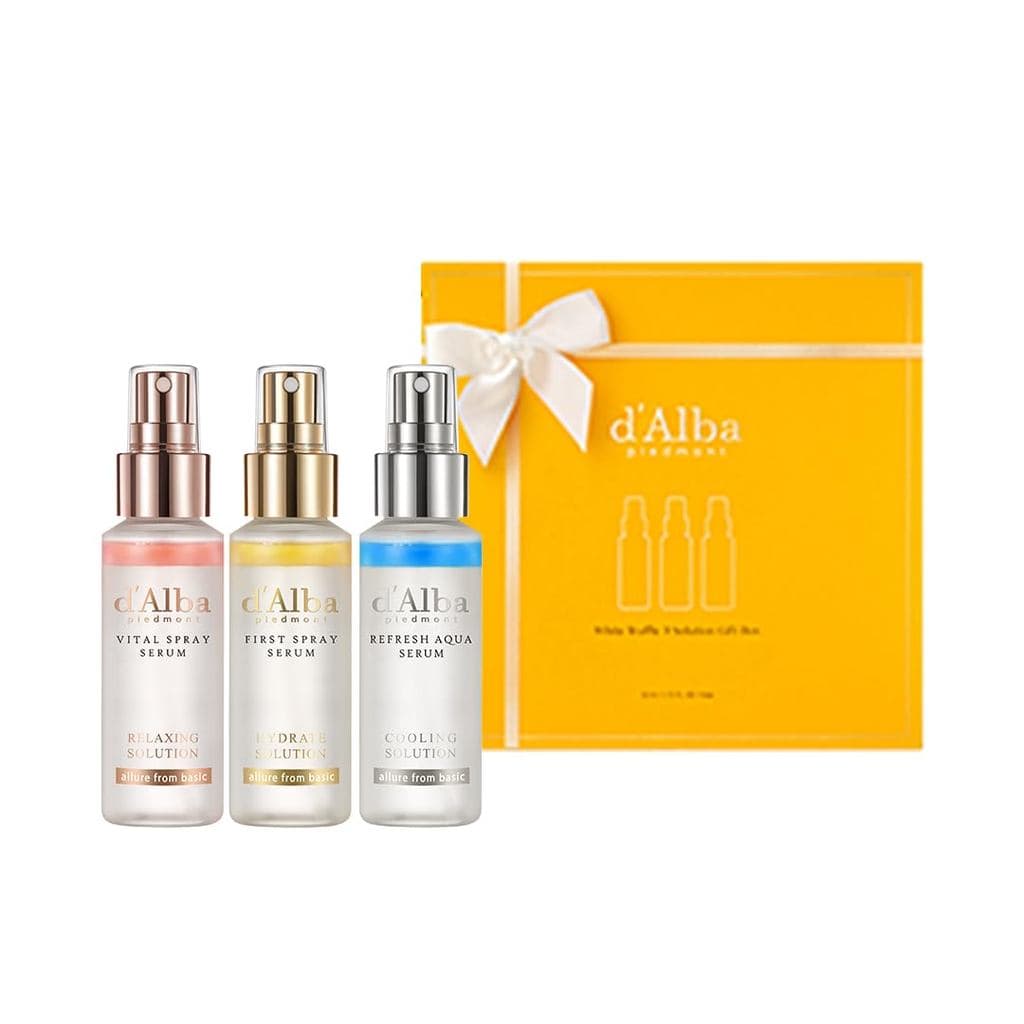 d'Alba Official White Truffle Spray Serum, 3 Soluções, Dia das Mães, Conjunto de Presente (1,76 fl oz (52 ml) x 3 unidad