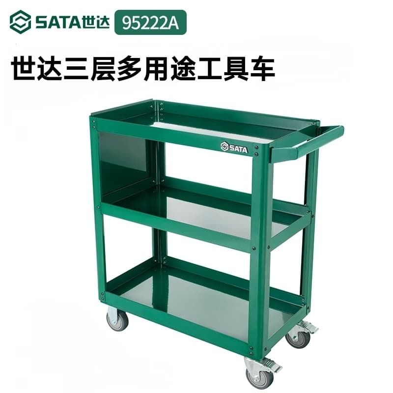 Sata/sata carrinho de ferramentas de reparo automático, 3 camadas, multiuso, peças de carrinho, estrutura de carro, comb