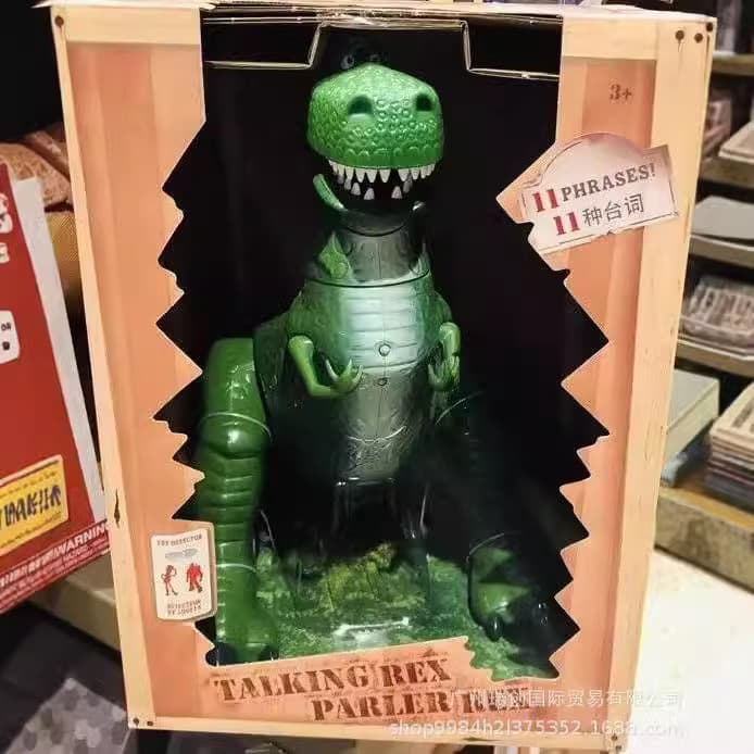Figura de Ação Articulada Rex da Edição Deluxe de Toy Story com Som, Modelo Woody Buzz