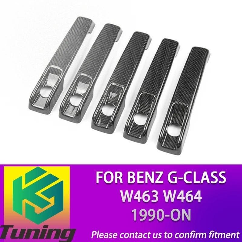 Adicionar Em Fibra De Carbono Completa Maçaneta Da Porta Lateral Do Carro Capa Guarnição Adesivos Para Benz G-class W463