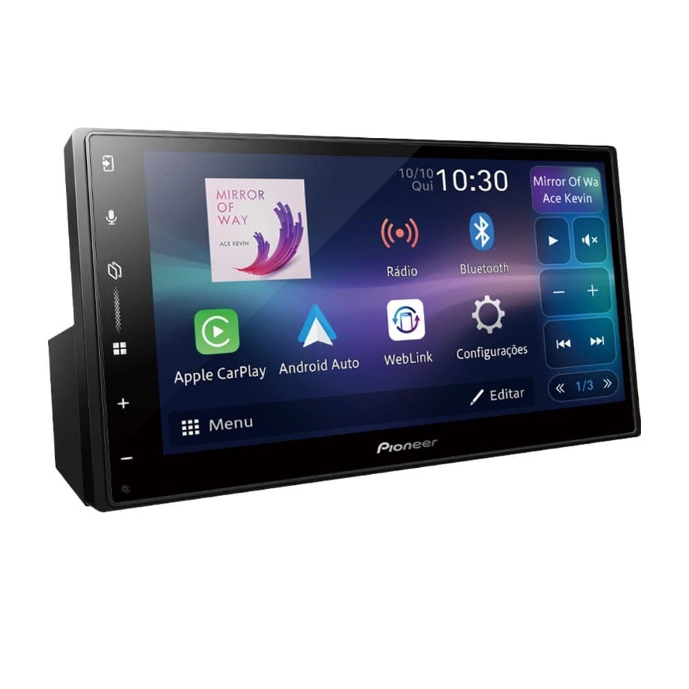 Multimidia Pioneer 6.8 Pol CarPlay Android Auto DMH-A5650BT