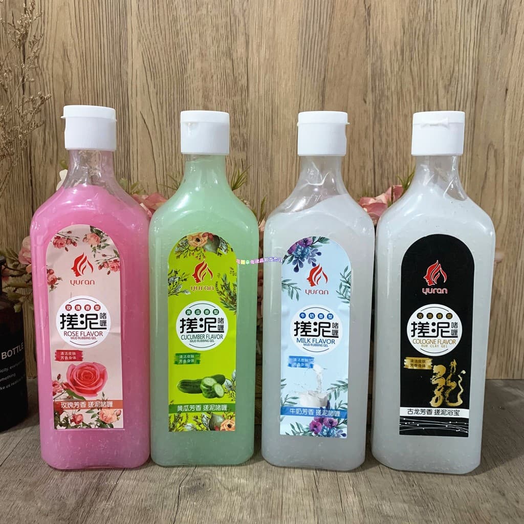 Yuran Esfoliante de Corpo Inteiro Esfregando Lama Esfregando Banho Esfoliante Bebê Colônia Leite Rosa Aloe Vera Lama Esf