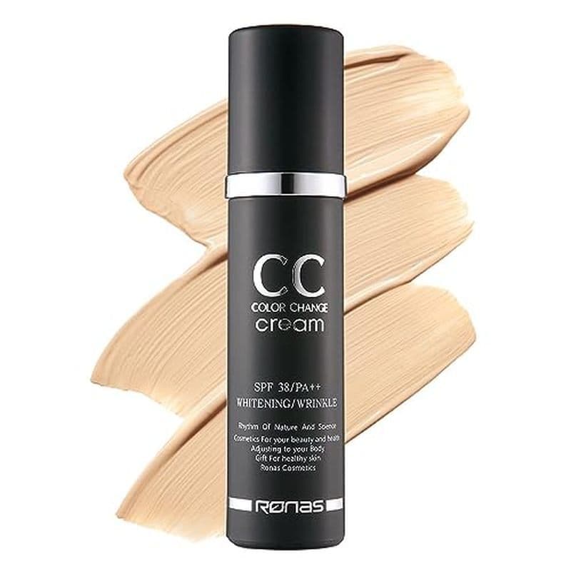 Ronas CC Creme Mudança De Cor Fps38 PA + + Proteção UV Protetor Solar base De Maquiagem Cosméticos Estéticos Coreanos 1.
