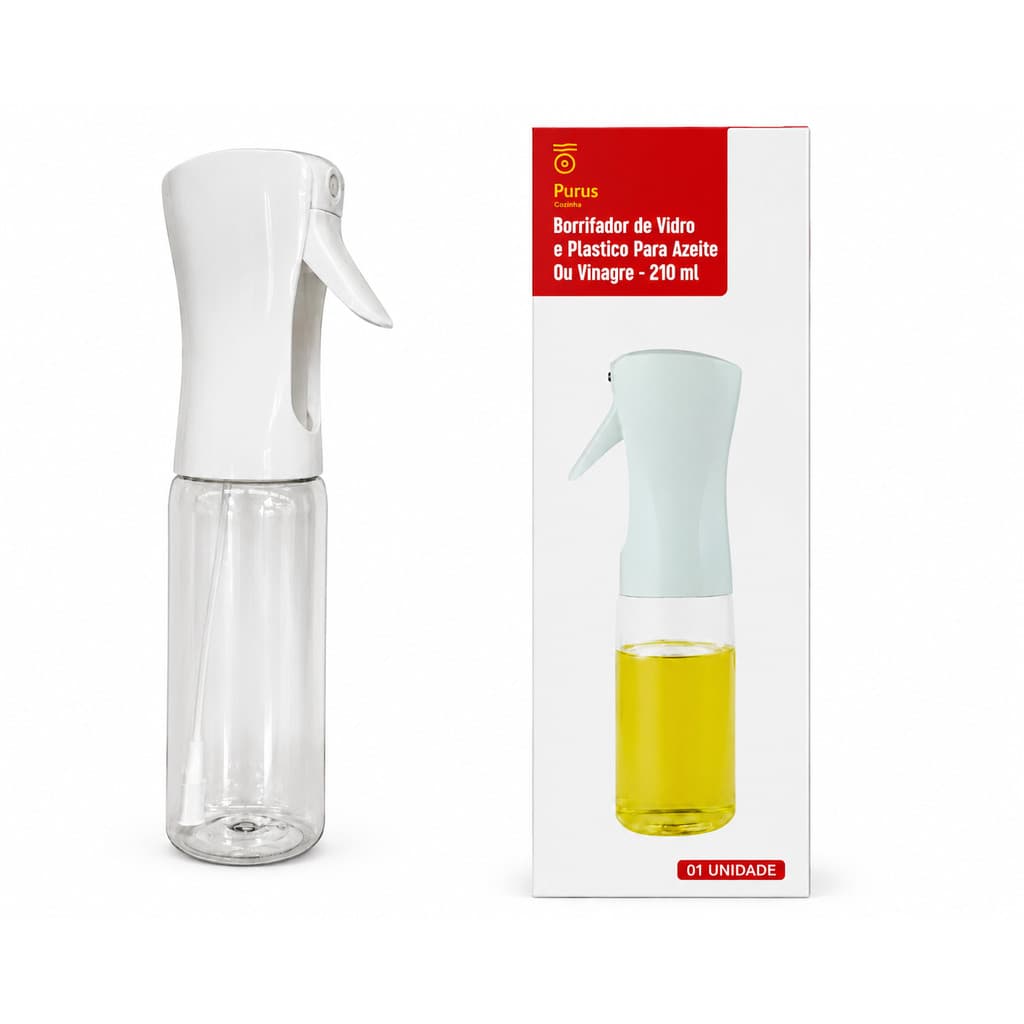 Borrifador Jato De Névoa Spray Pulverizador Semi Automático,Borrifador spray para azeite,oleo e vinagre – 210ML