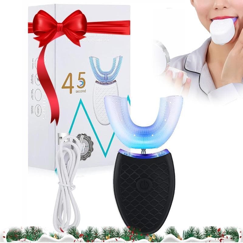 2026 Novo produto Escova de dentes elétrica em forma de U Sonic Cerdas macias Homens Mulheres Escova de Silicone Lavagem