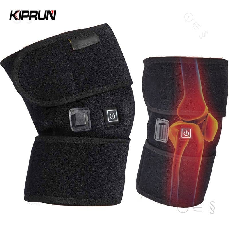 Massageador Elétrico de Pernas KIPRUN, Almofadas Térmicas para Joelhos, Compressão Quente por Infravermelho, Alívio da D