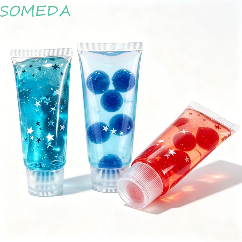 Alguma Fidget De Limpeza Facial , Brinquedo Mole De Pasta De Dente Sensorial Sem Salto Pitada Elástica Macia