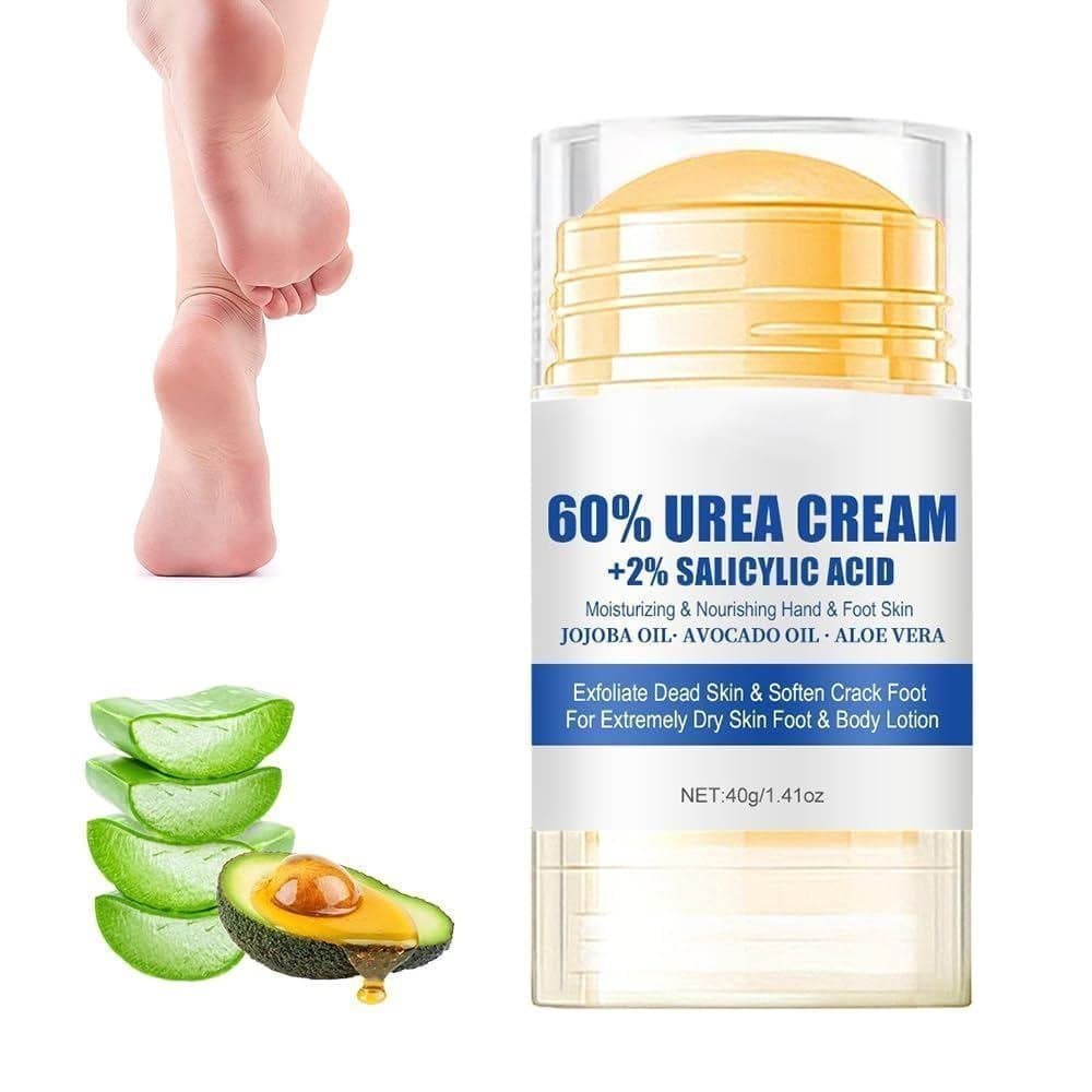 Creme para os Pés Anti-Rachaduras 60% Ureia 2025, hidrata e alivia pés secos e rachados.   DMNQ