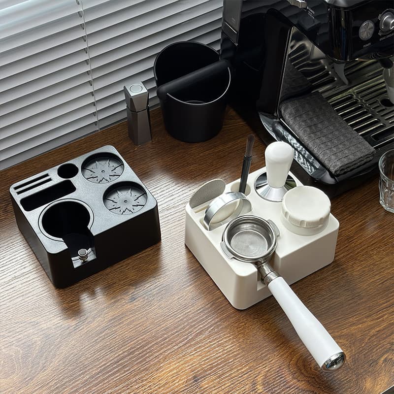 [Estoque pronto] Assento de armazenamento de eletrodomésticos de café Conjunto de três peças Máquina de café italiana Ba