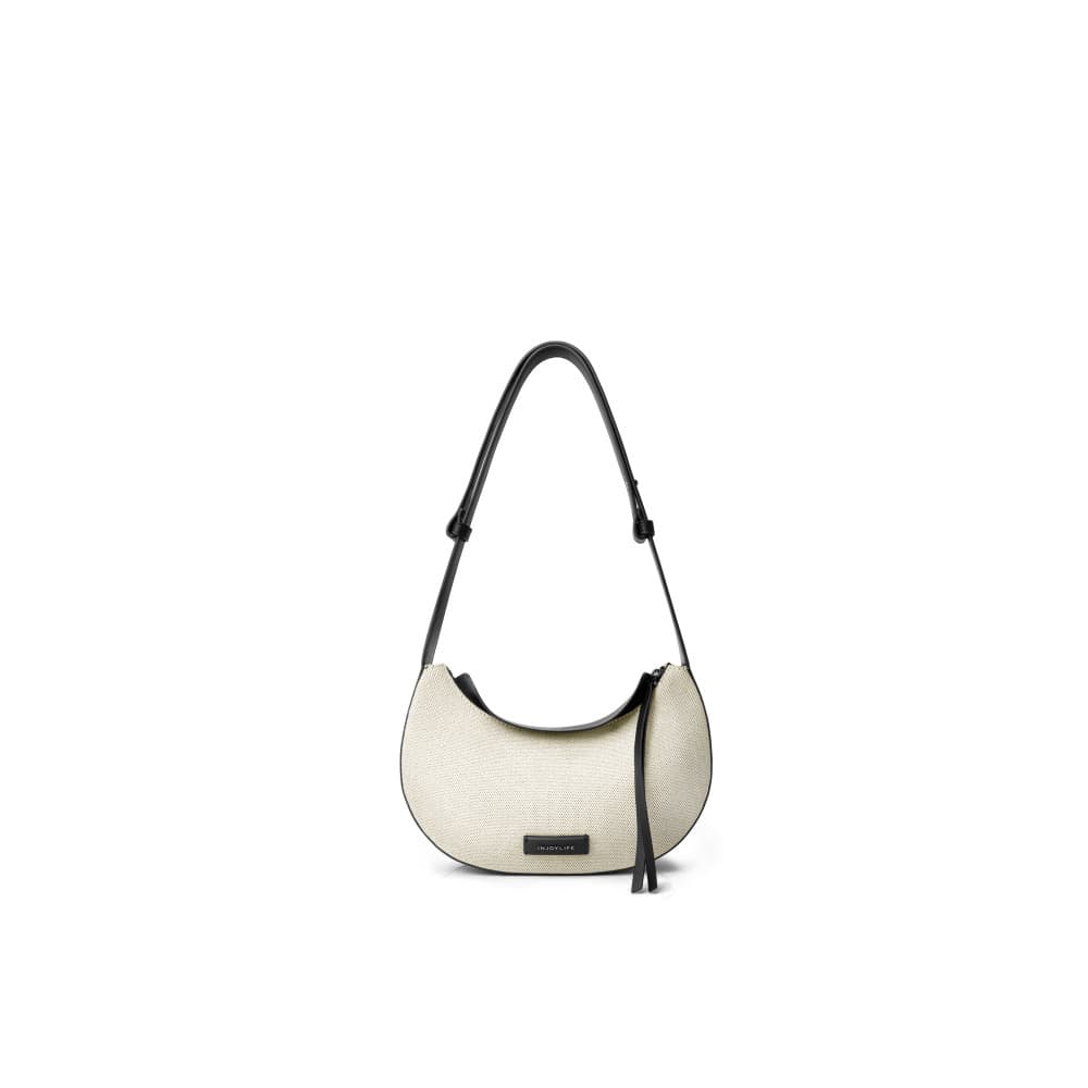 INJOYLIFE Bolsa de barco Banana de lona pequena nova estilo crescente bolsa mensageiro bolsa feminina Casual meia lua