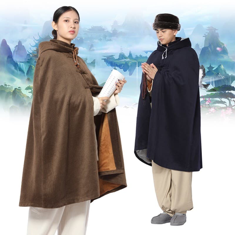 Shangyuan capa de meditação de pelúcia de camada dupla, capa de meditação, roupas de monge, capa de meditação sentada, G