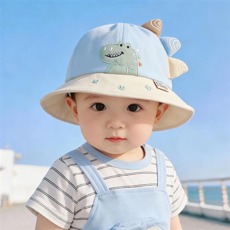 Chapéu de bebê primavera outono estilo fino guarda-sol protetor solar balde chapéu menino bebê menina crianças viagem pr