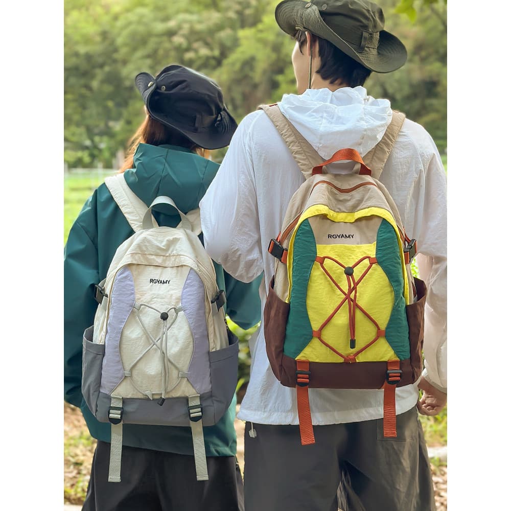 Ao ar livre contraste cor leve pequeno ao ar livre caminhadas saco dos homens à prova dwaterproof água esportes ciclismo