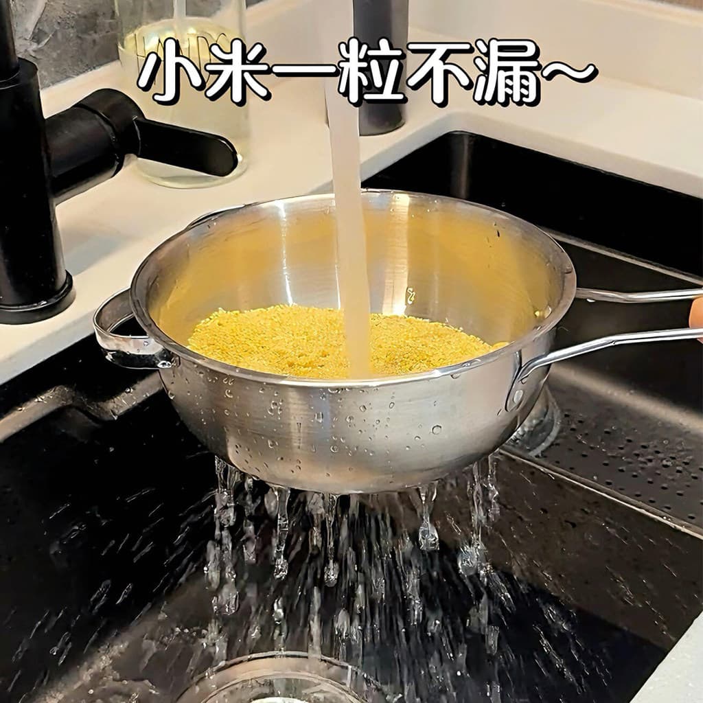 Taomi ferramenta útil colher de lavagem de arroz aço inoxidável grau alimentício arroz lavagem dreno peneira Xiaomi filt