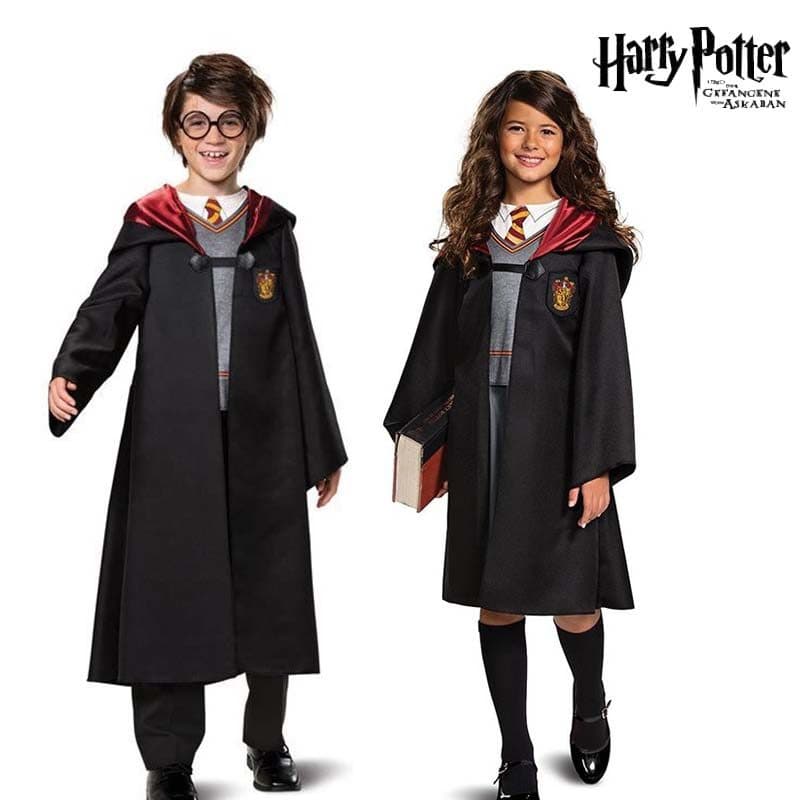 Novo estilo infantil Harry Potter cos Halloween Harry Potter cos Glenfendor Magic Robe Party