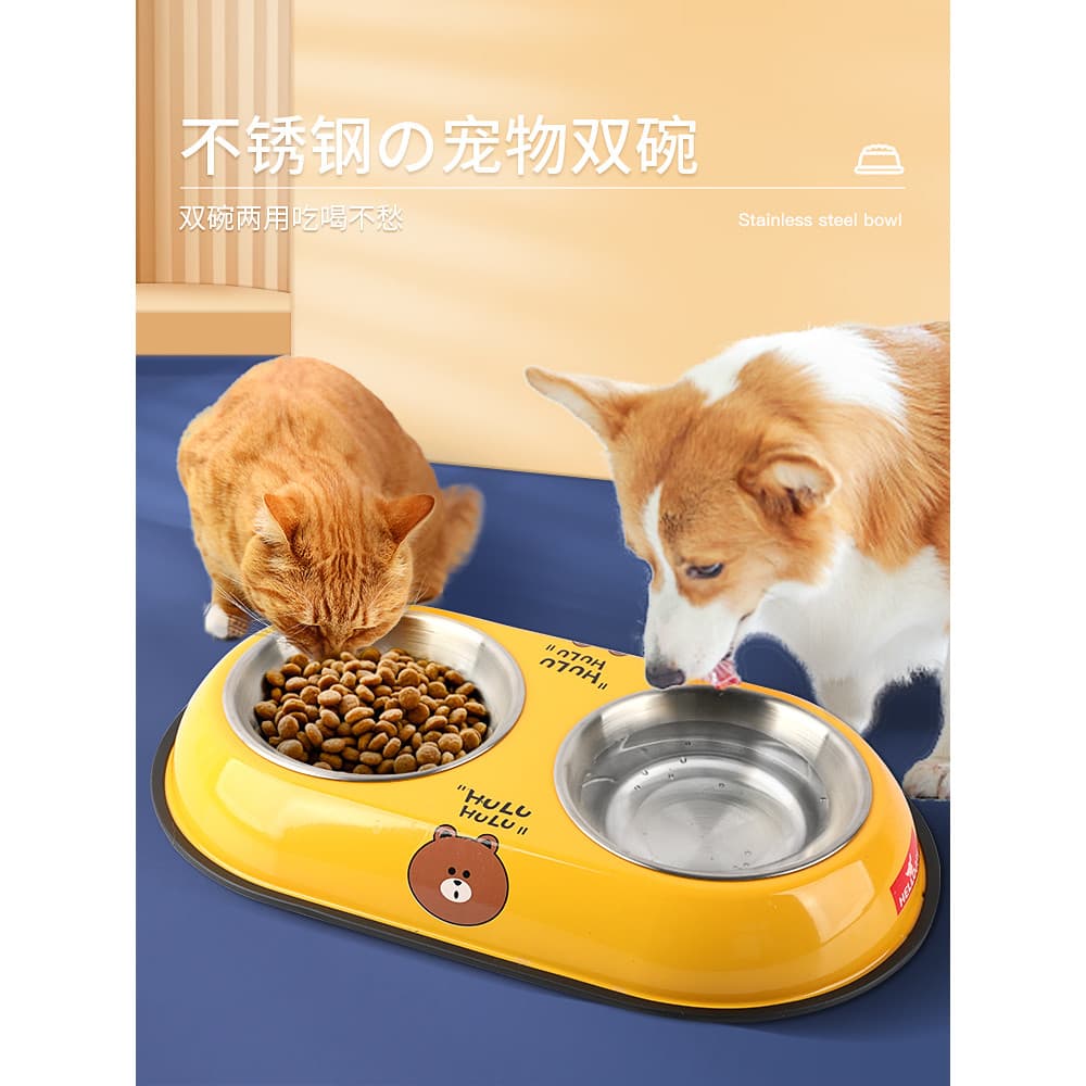 Tigela para gatos e animais de estimação, tigela para comida de gato, de água para cães, tigela de arroz Anti-tom